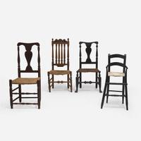 A group of four assorted chairs New York and other, 18th / 19th century