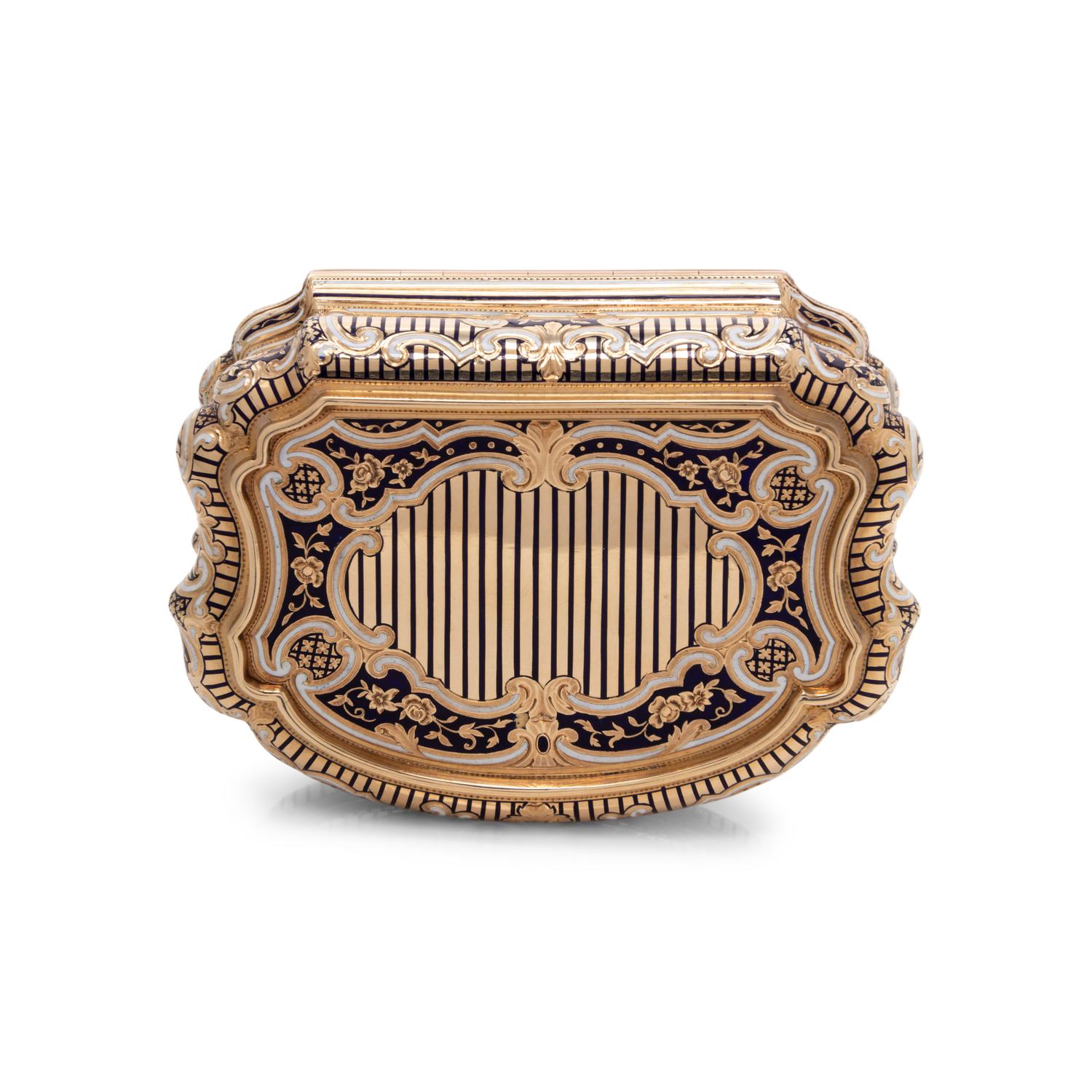 A German Gold and Enamel Snuff Box
