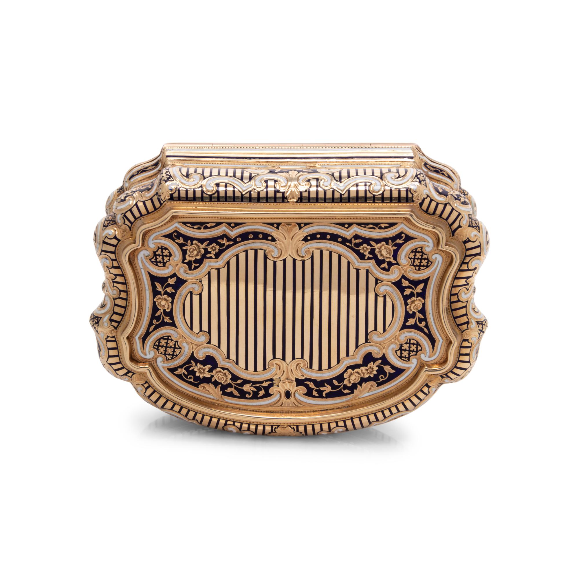 A German Gold and Enamel Snuff Box