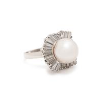 CULTURED SOUTH SEA PEARL AND DIAMOND CONVERTIBLE RING/PENDANT