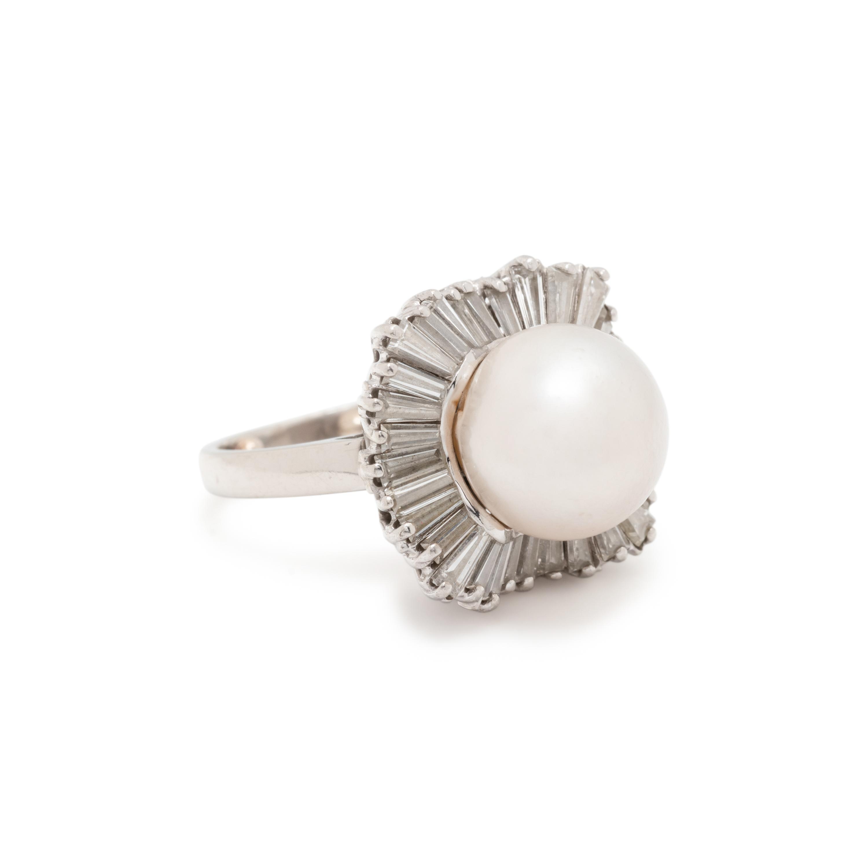 CULTURED SOUTH SEA PEARL AND DIAMOND CONVERTIBLE RING/PENDANT