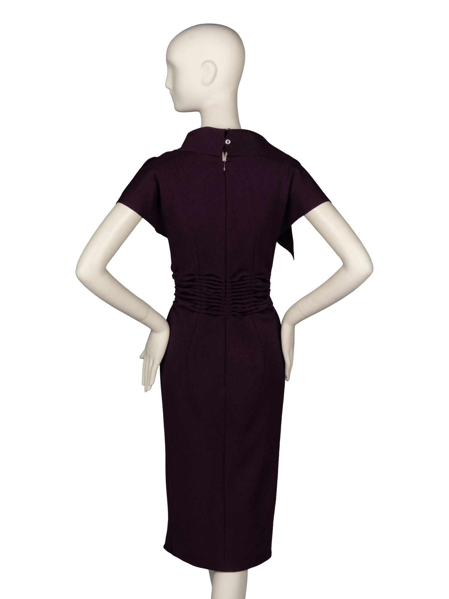 Oscar de la Renta Ruffled Knit Dress