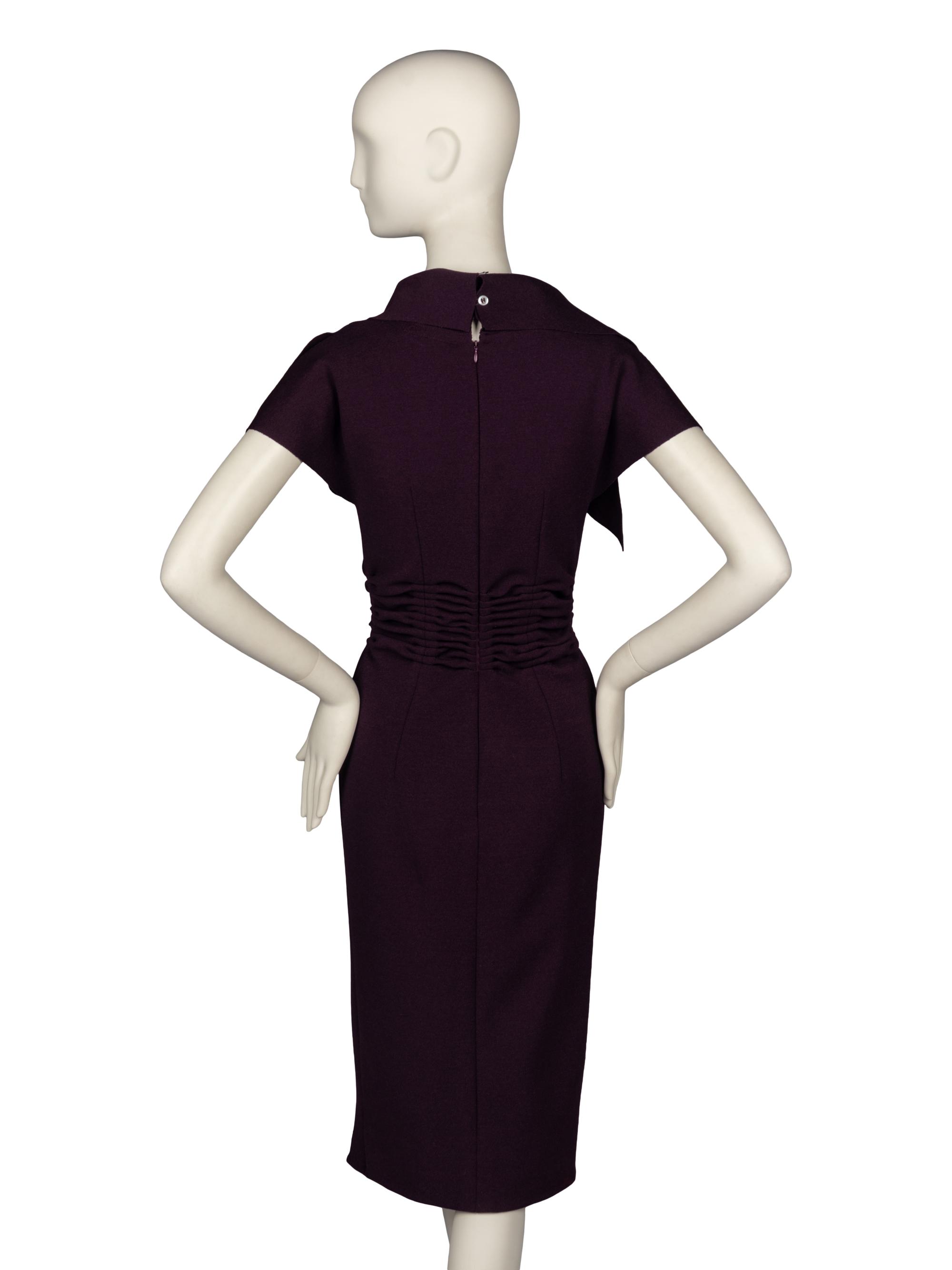 Oscar de la Renta Ruffled Knit Dress