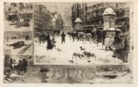Félix Hilaire Buhot, (French, 1847-1898), L'Hiver à Paris, 1879
