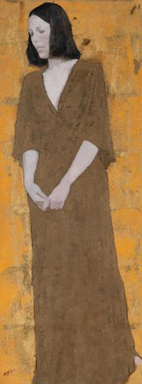 Study in Gold III [Portrait of Cecily Langdale] , 1977