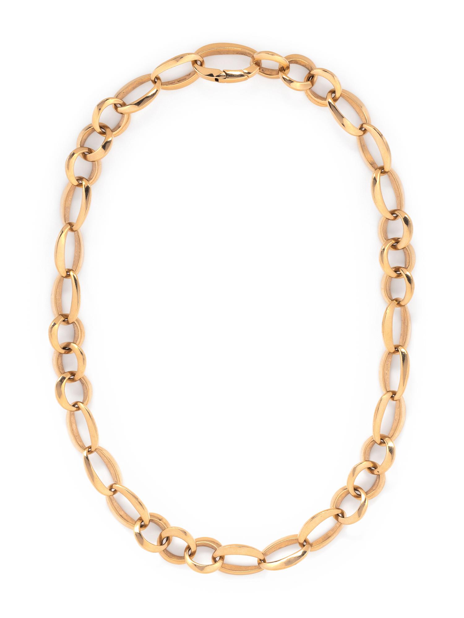 MATTIOLI, YELLOW GOLD NECKLACE