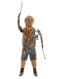 A Painted Tin "Whirling Boy" Toy