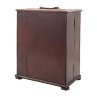 [Medicine] 19th Century wooden cased apothecary cabinet.