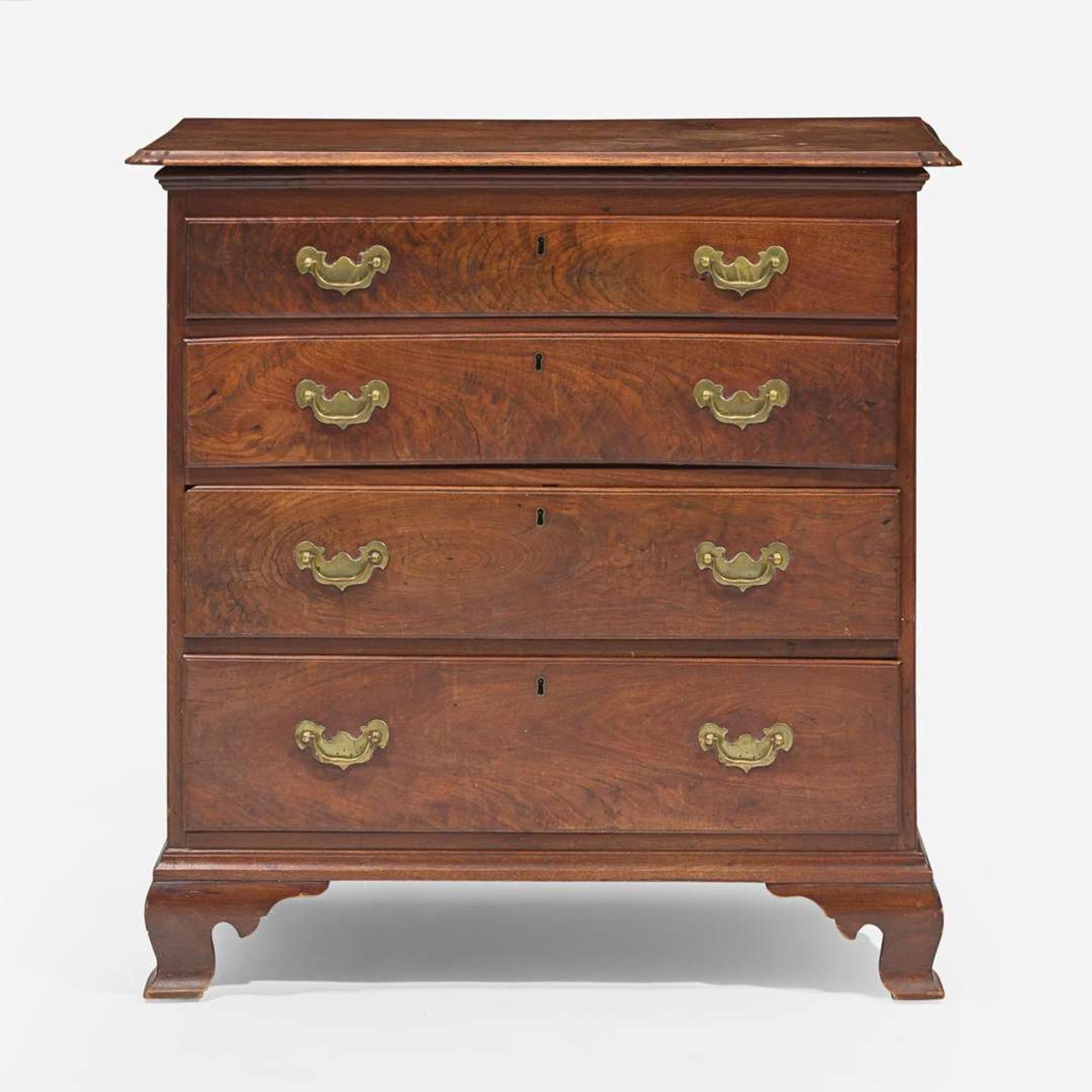 A Chippendale walnut chest of drawers Philadelphia, PA, late 18th century