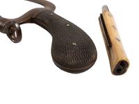 [CIVIL WAR]. Civil War-era medical items, including small knife or scalpel, possibly POW art.