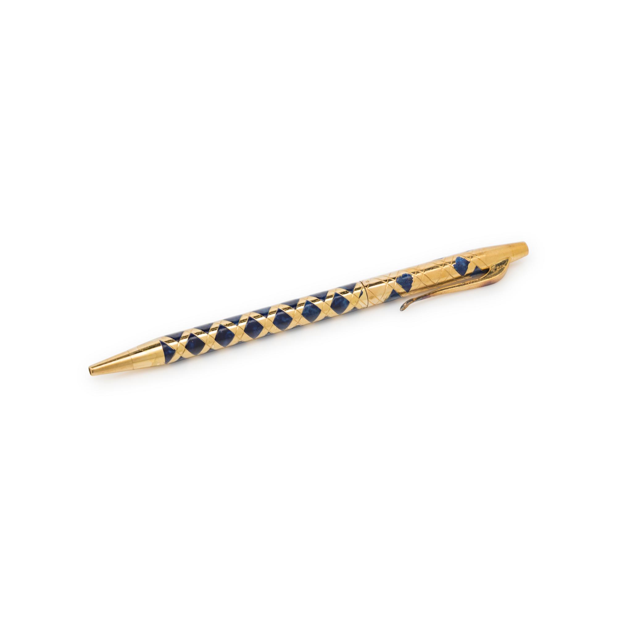 Van Cleef & Arpels, 18k Gold & Enamel Ballpoint Pen