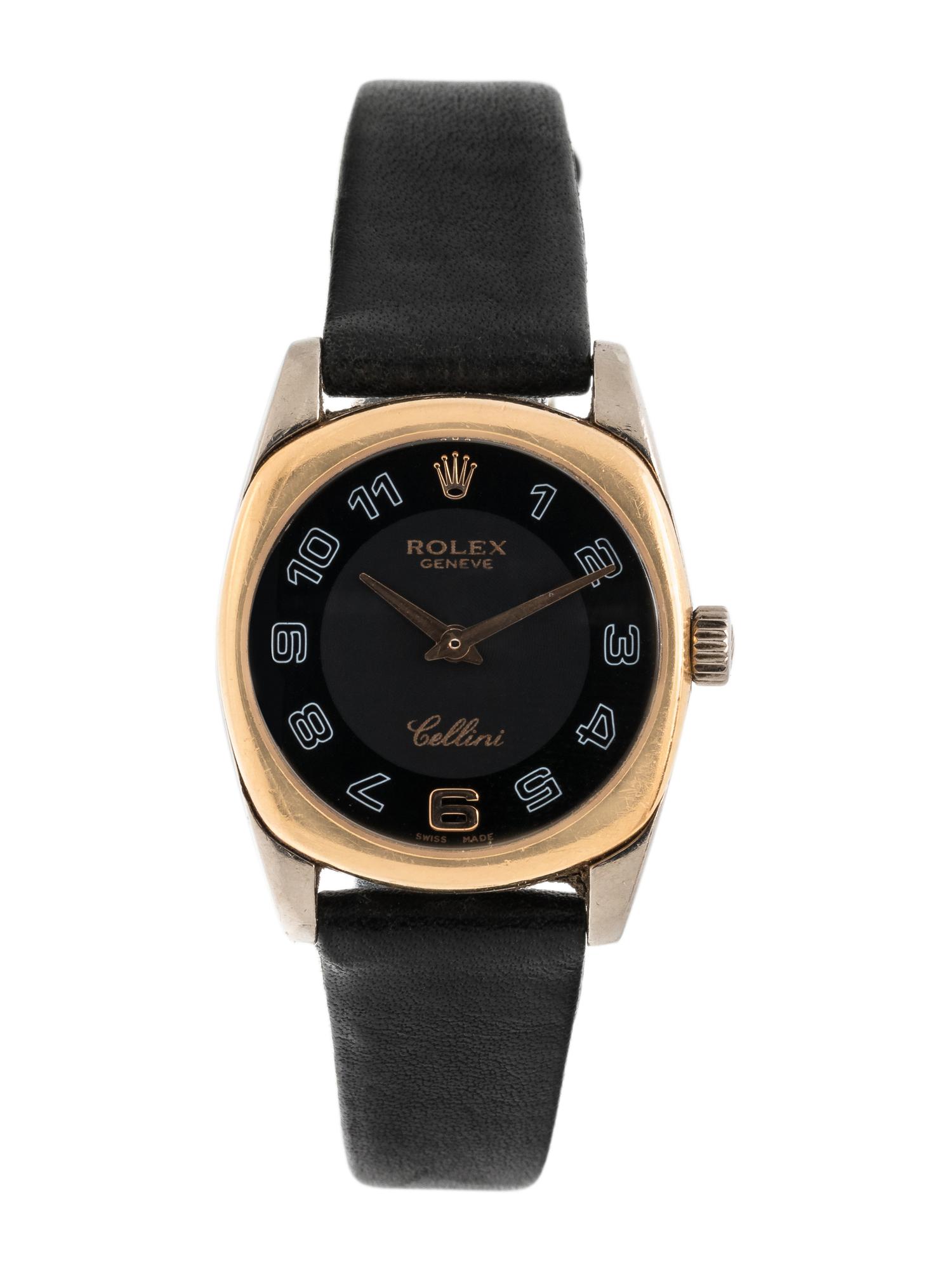 ROLEX, REF. 6229 18K BICOLOR GOLD 'CELLINI' WRISTWATCH