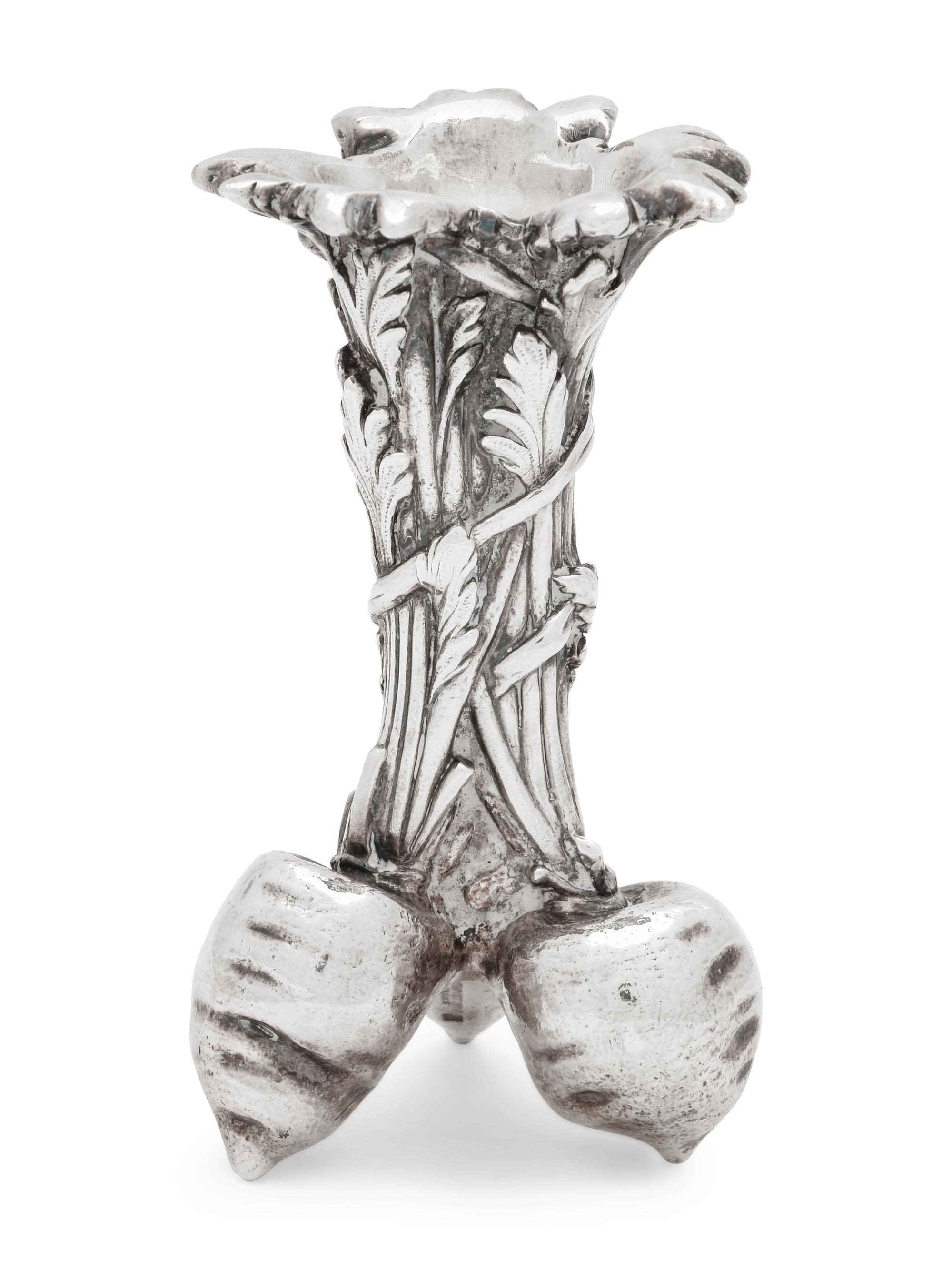 A Christofle Silver-Plate Bud Vase