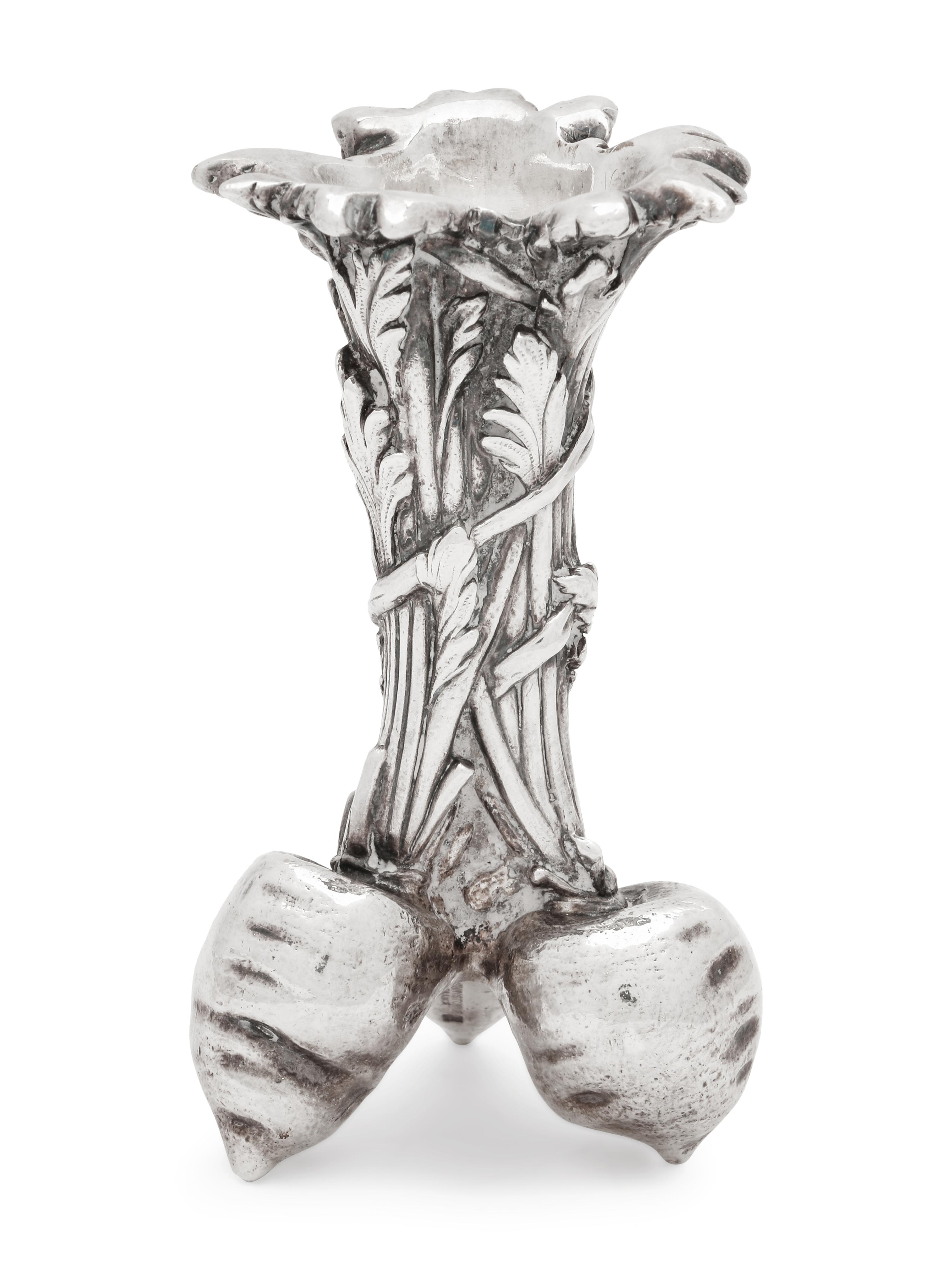 A Christofle Silver-Plate Bud Vase