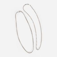 Two Contemporary 14K White Gold Chains