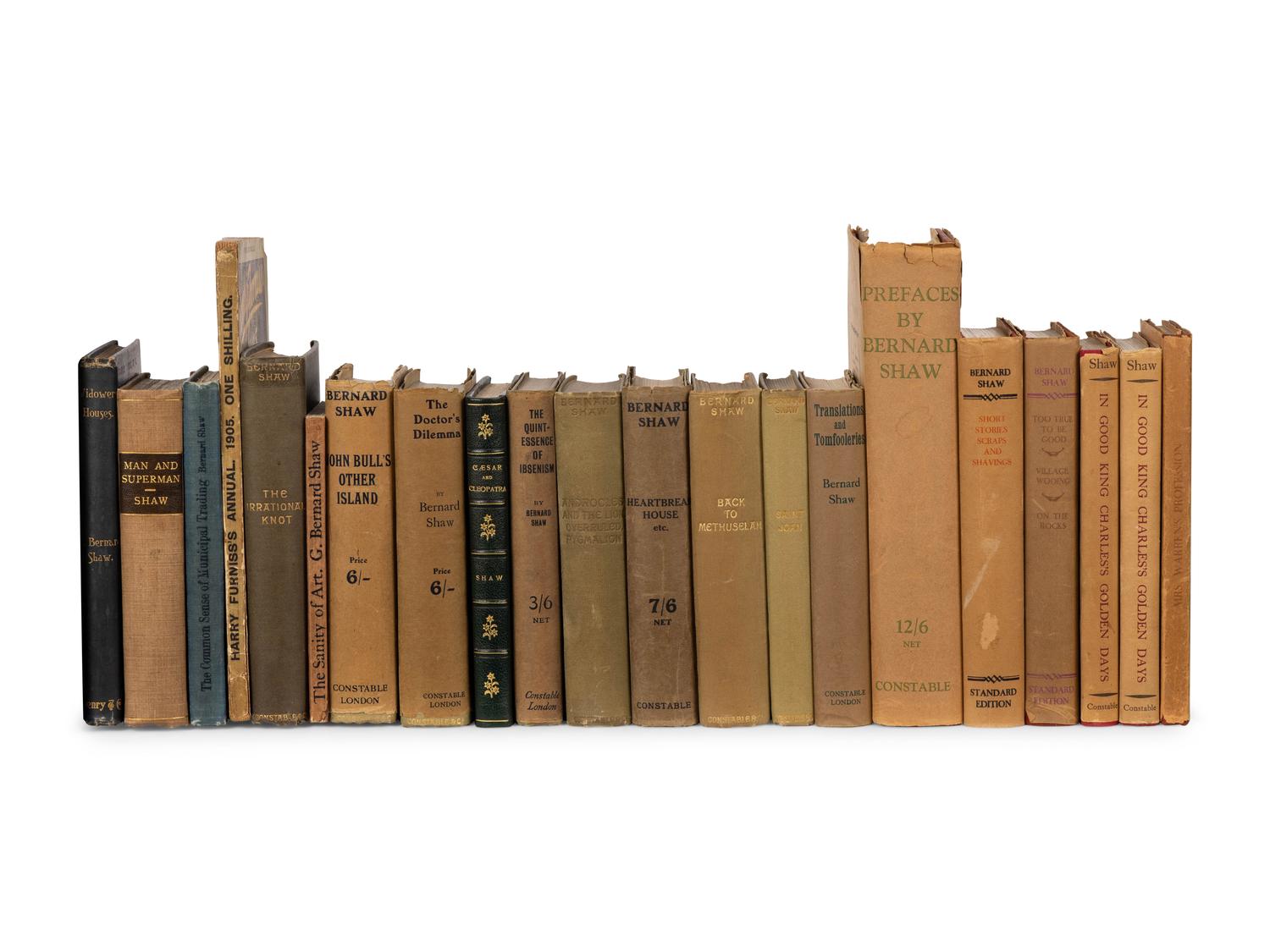 SHAW, George Bernard (1856-1950). A group of 20 works, including: