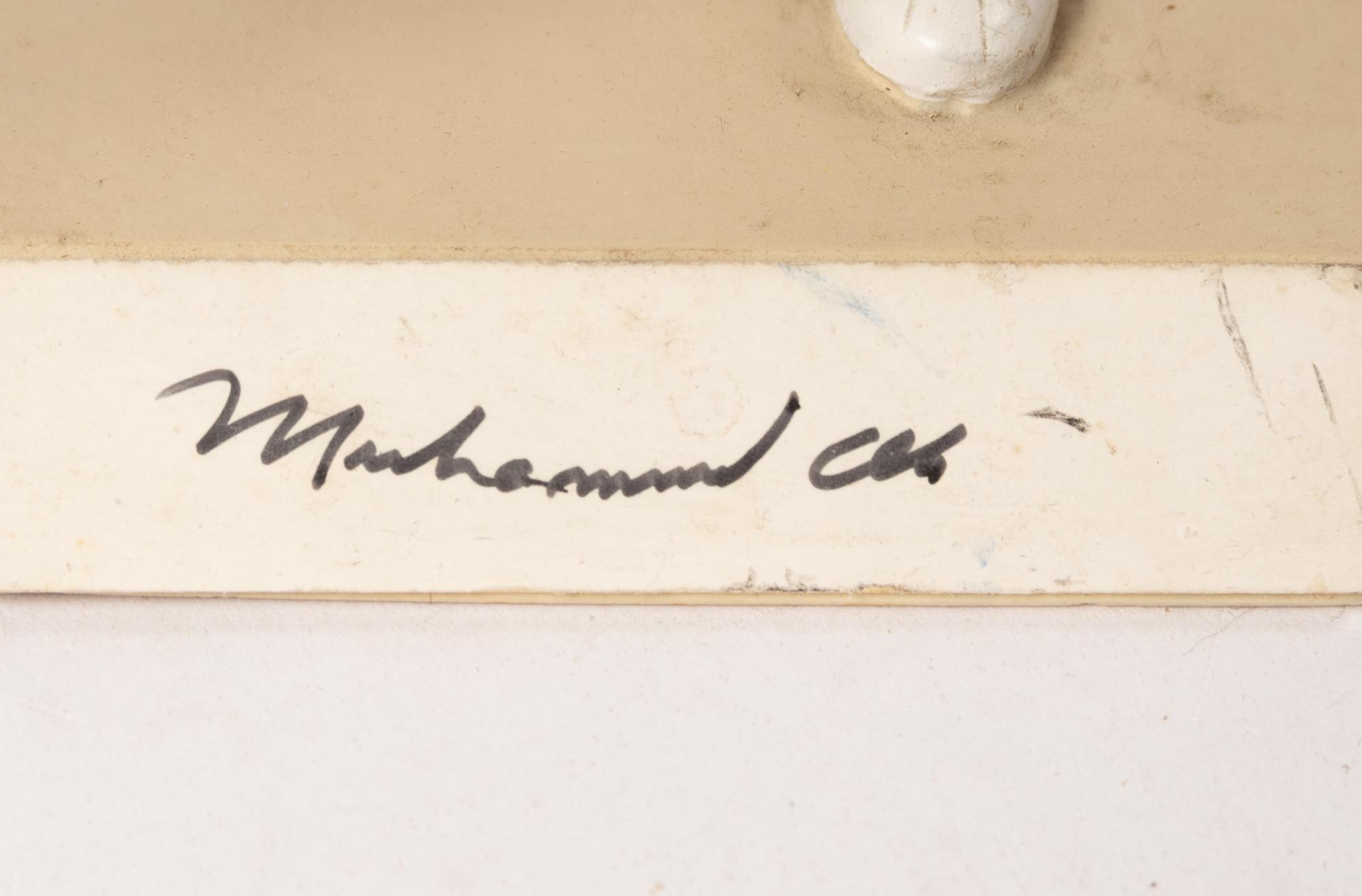 A Muhammad Ali Signed Autograph Salvino Figure,