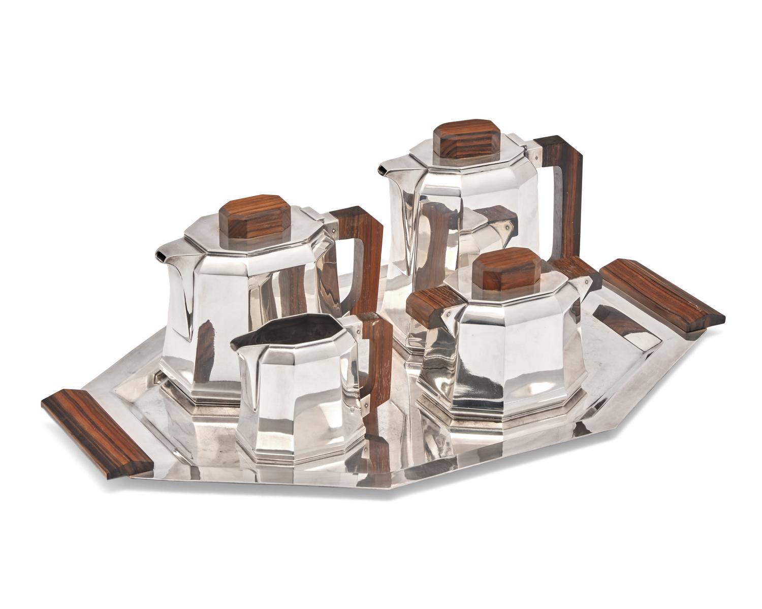 Art Deco Tea and Coffee Set Ravinet d'Enfert, France