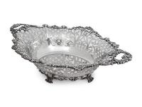 A Howard Pierced Silver Footed Bowl