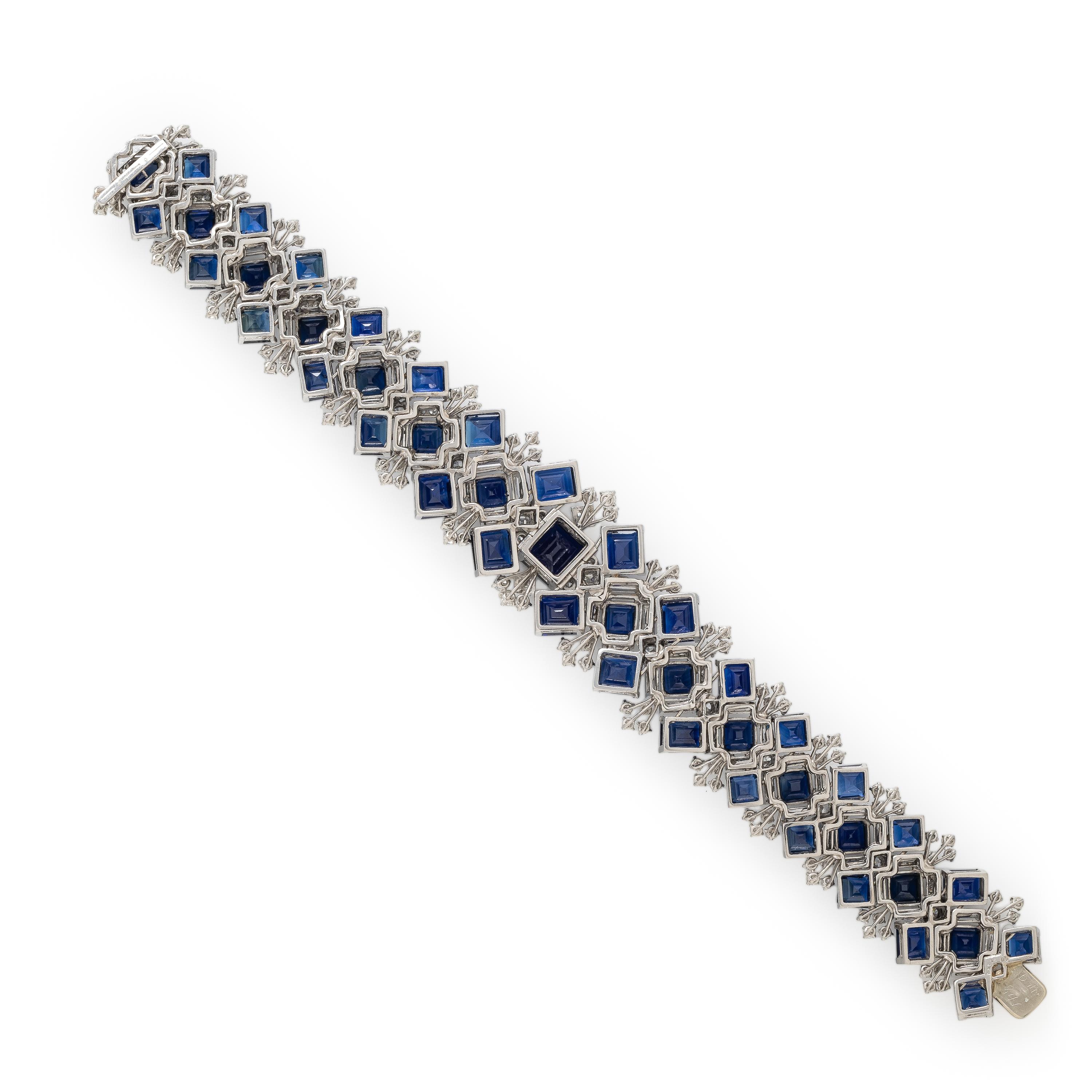 Oscar Heyman, Sapphire and Diamond Bracelet