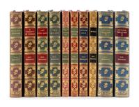 [BINDINGS]. BEERBOHM, Max (1872-1956). [ The Works ]. The Works of Max Beerbohm . -- More . -- Yet Again . -- And Even Now . -- A Christmas Garland . -- Zuleika Dobson . -- Seven Men . -- Around Theatres . 2 volumes. -- A Variety of Things . London: William Heinemann, 1922-1928.
