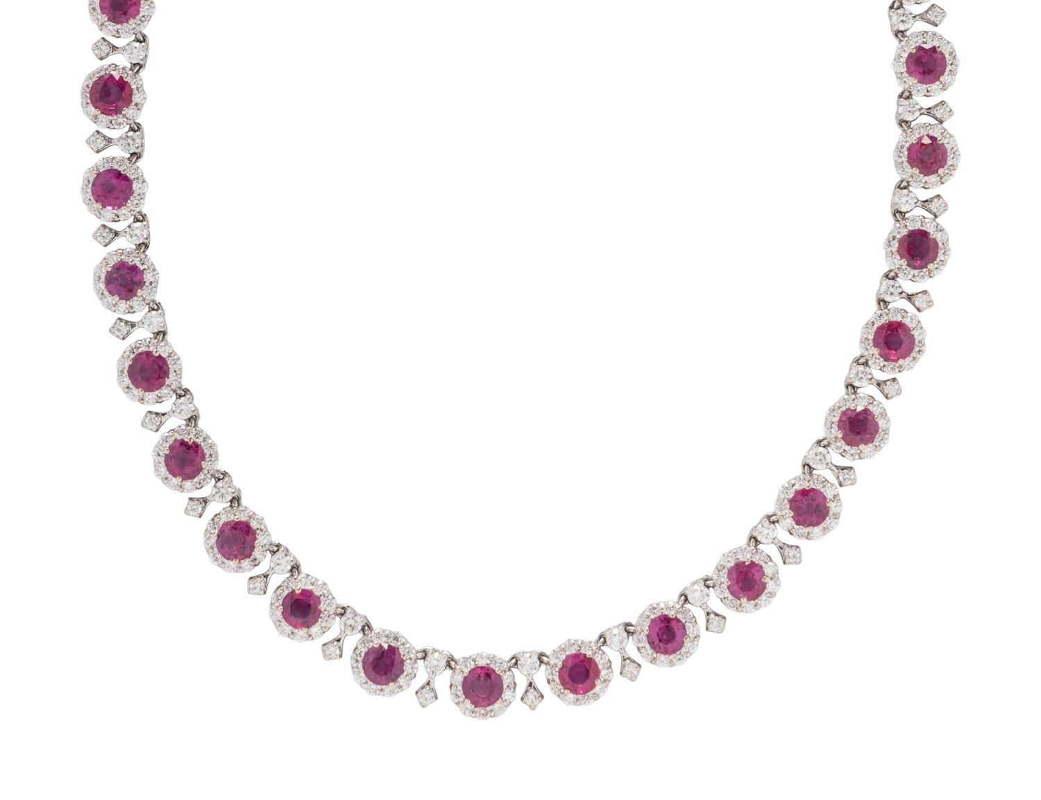 RUBY AND DIAMOND NECKLACE