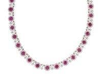 RUBY AND DIAMOND NECKLACE