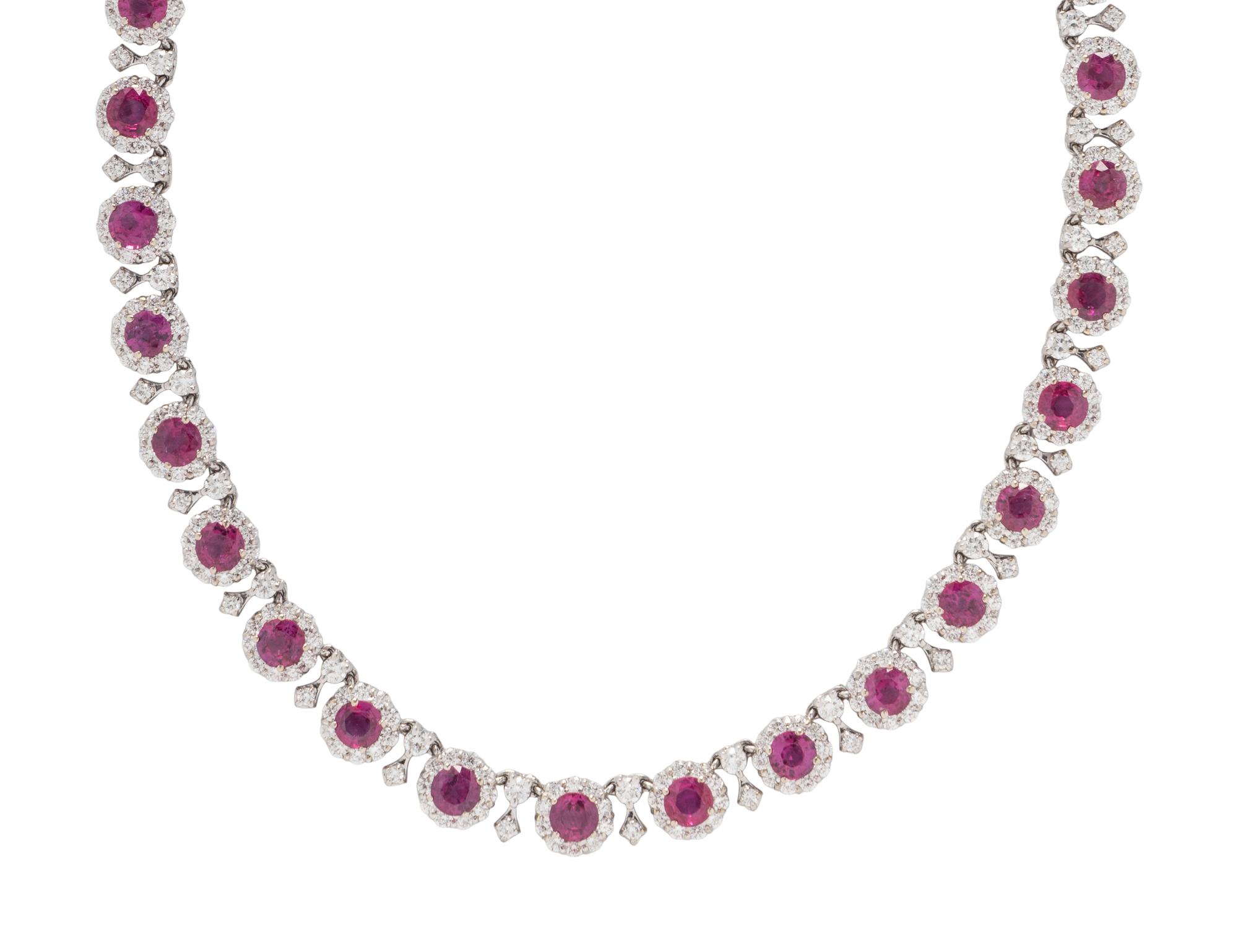 RUBY AND DIAMOND NECKLACE