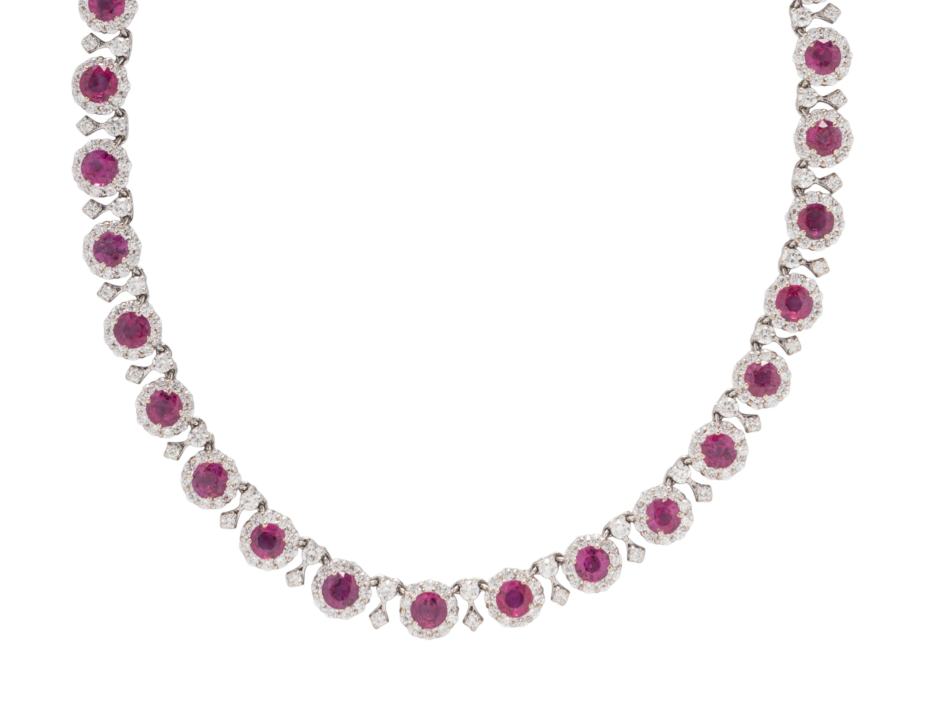 RUBY AND DIAMOND NECKLACE