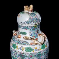 Three Chinese Famille Rose Porcelain Articles