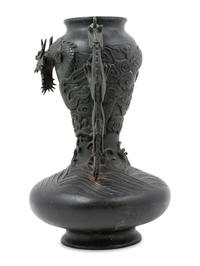 A Japanese Bronze Urn