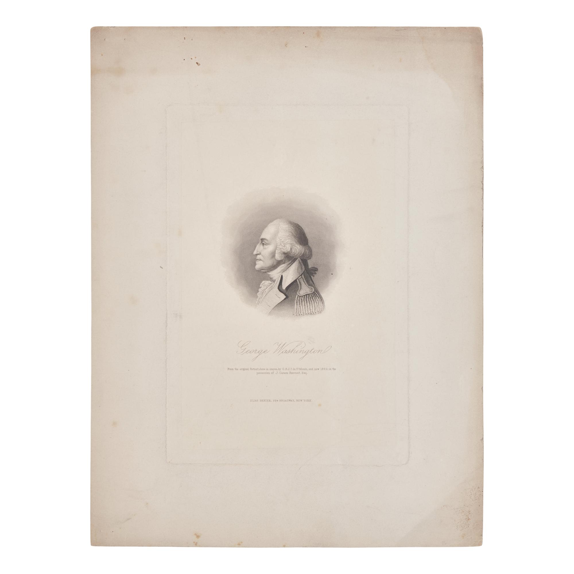 [Presidential] [Washington, George] Sartain, William, et al. Group of 5 engravings of George Washington