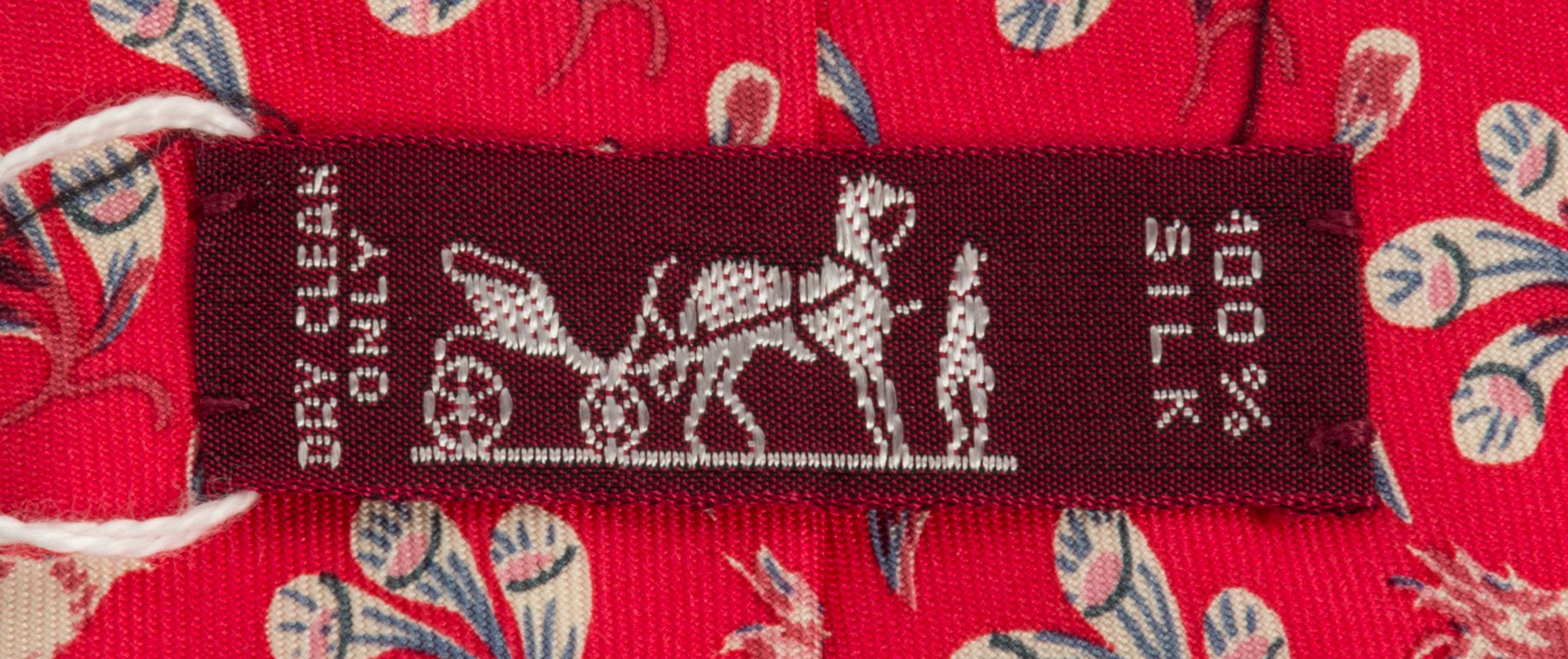 A Group of Three Hermes Silk Ties,