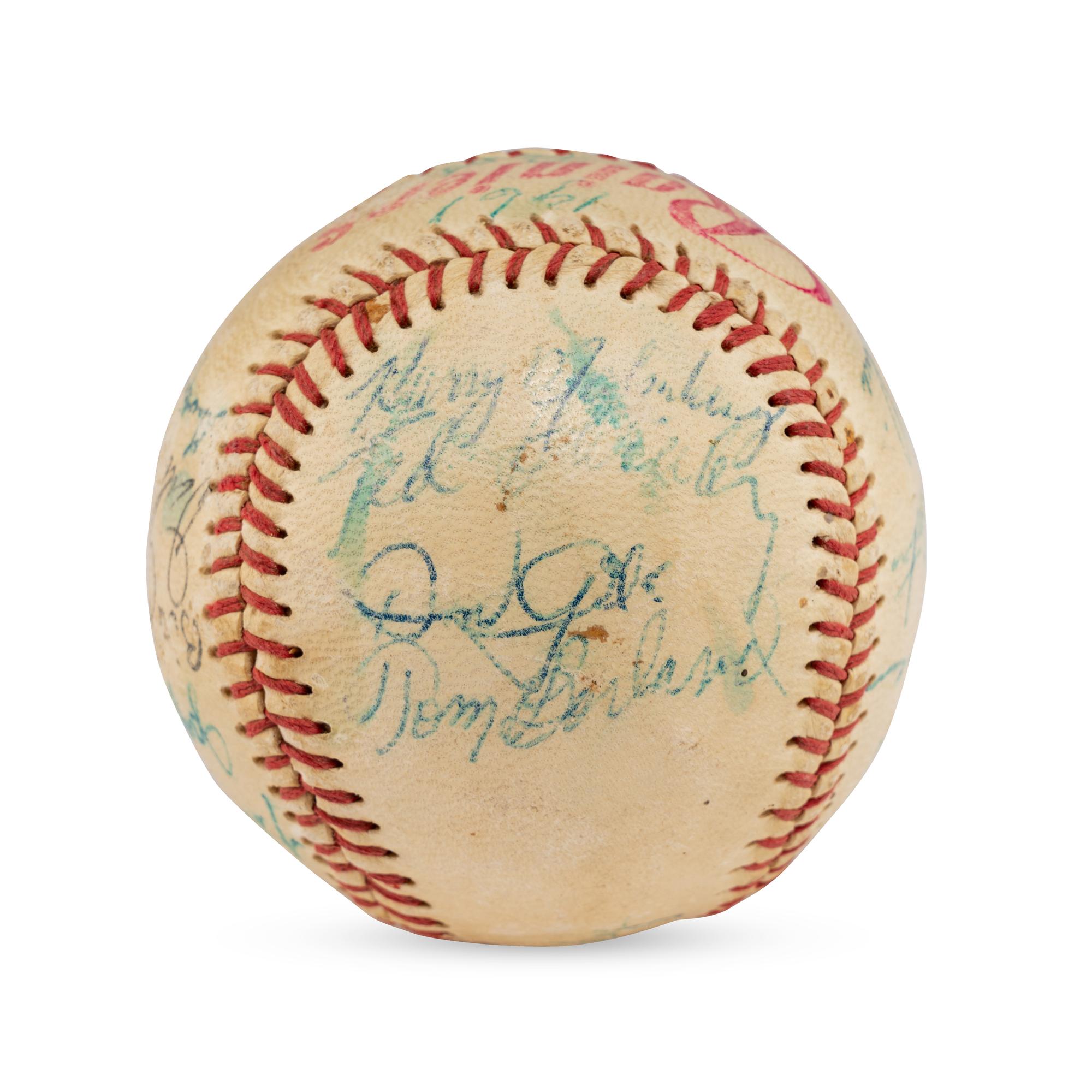 A 1961 Seattle Rainers Team Signed Autograph Baseball