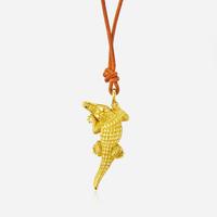 A Vintage Barry Kieselstein-Cord 18K Gold Alligator Necklace Kieselstein-Cord