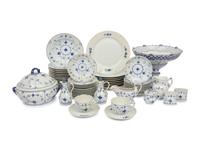 A Group of Bing & Grondahl Blue Traditional Porcelain Dinnerware