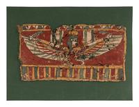 Three Egyptian Painted Cartonnage Fragments