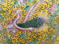 A Pair of Chinese Export Enameled Porcelain Jardinières