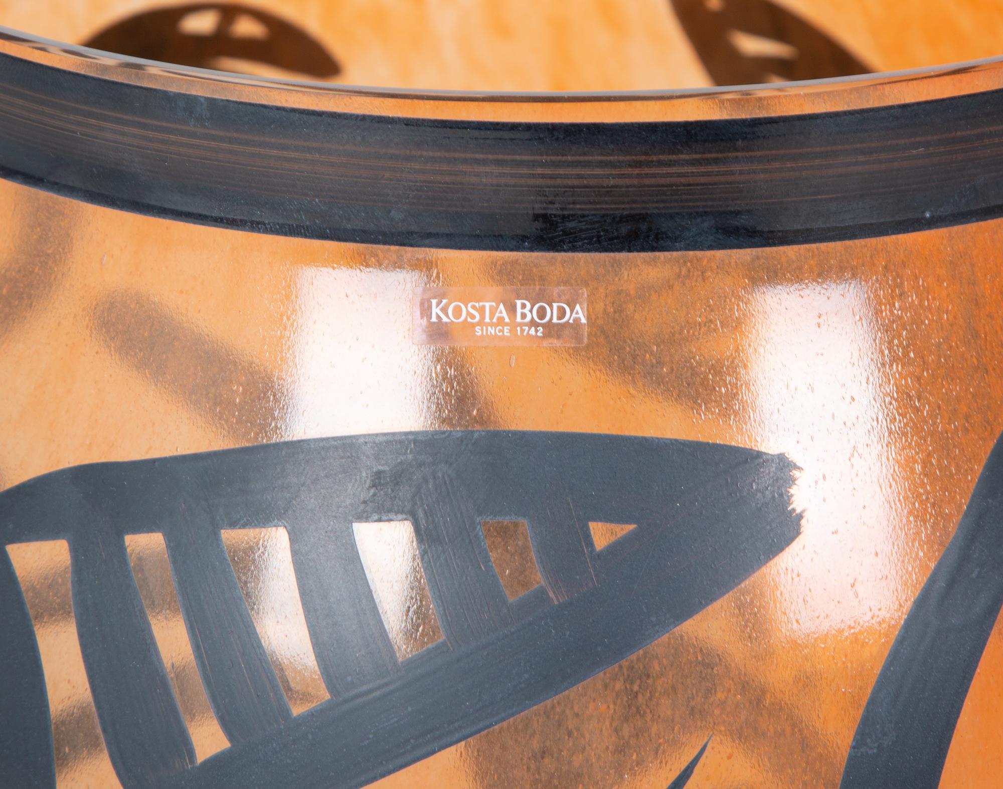 A Kotsa Boda Blown Glass Vase — 20TH CENTURY