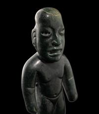 An Olmec Jade Standing Figure