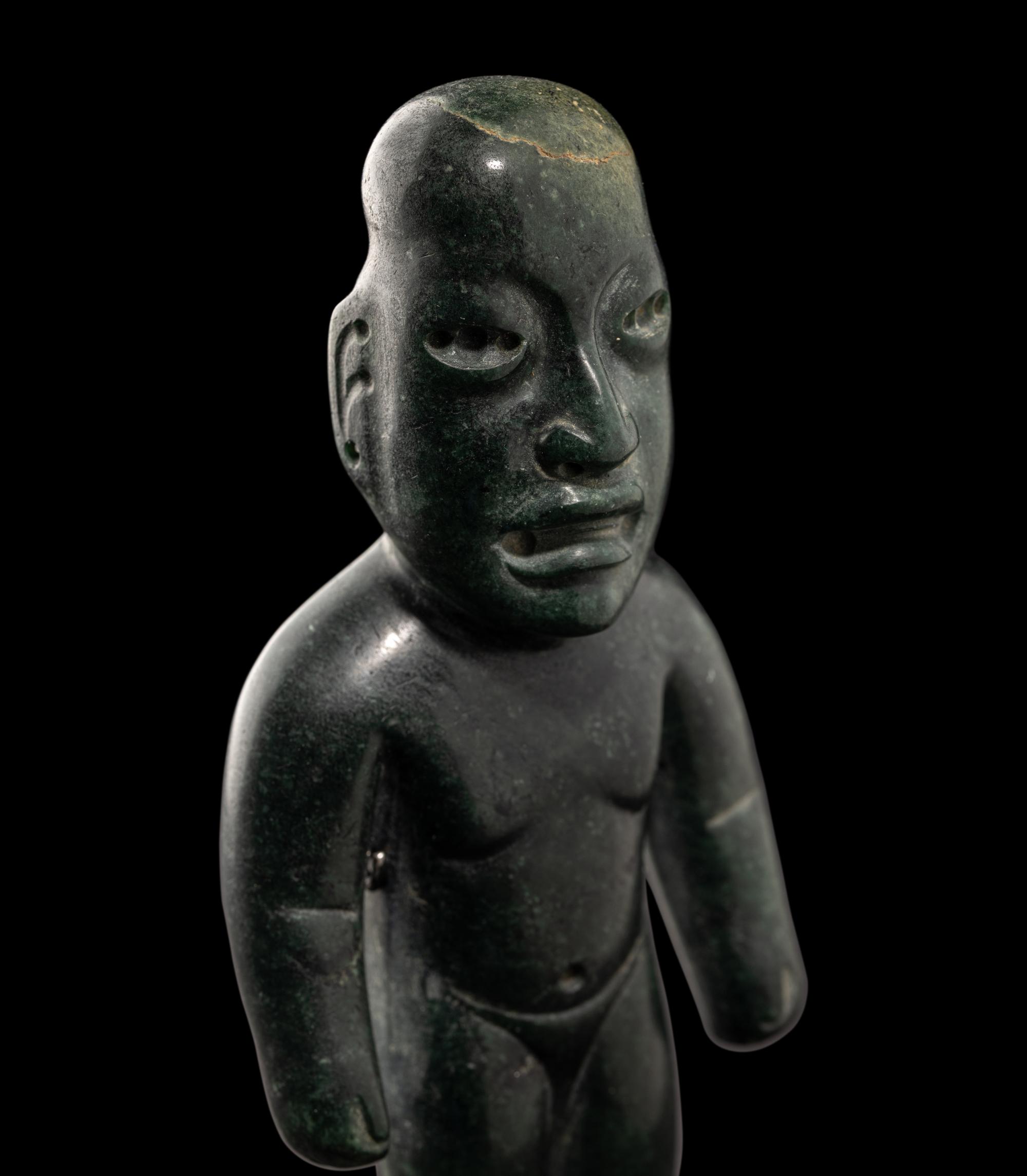 An Olmec Jade Standing Figure