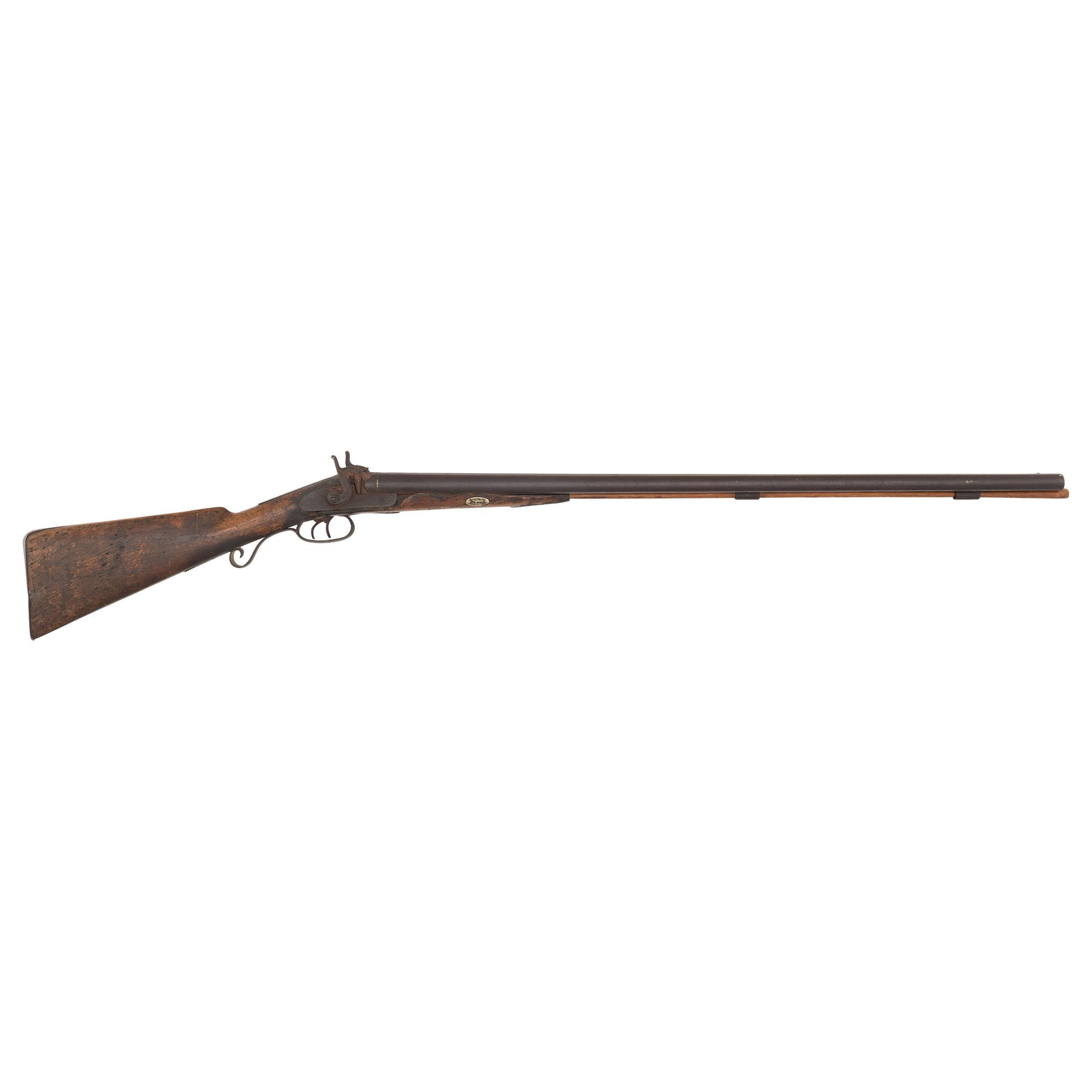 Double Barrel Percussion Shotgun Obtained on the Standing Rock Reservation