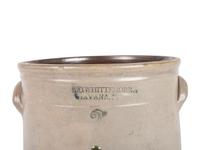 An A.O. Whittemore Cobalt Decorated Stoneware Two-Gallon Crock