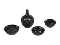 Santa Clara Miniature Blackware Pottery Jars