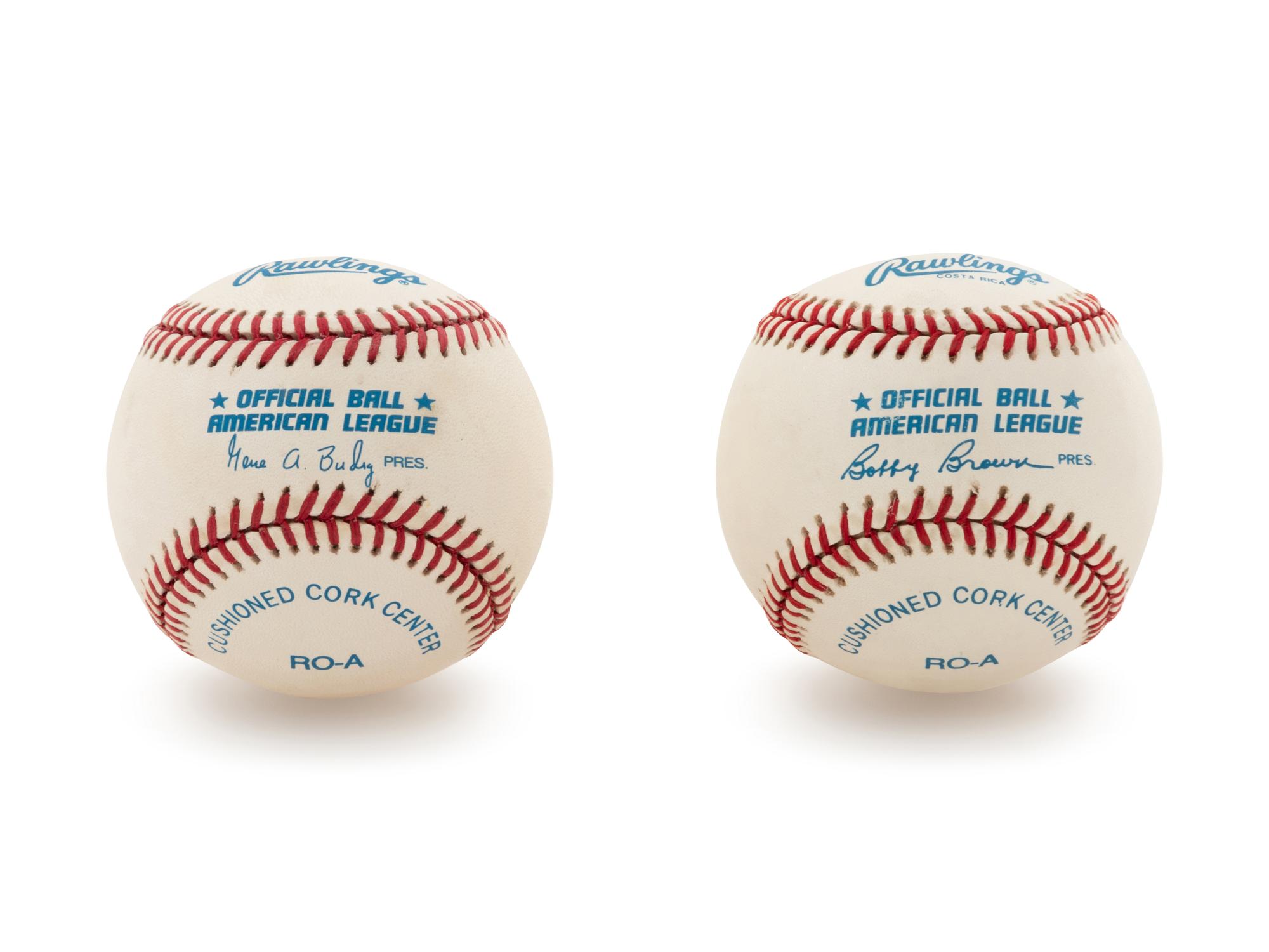 A Group of 20 Signed Hall of Fame Baseballs,