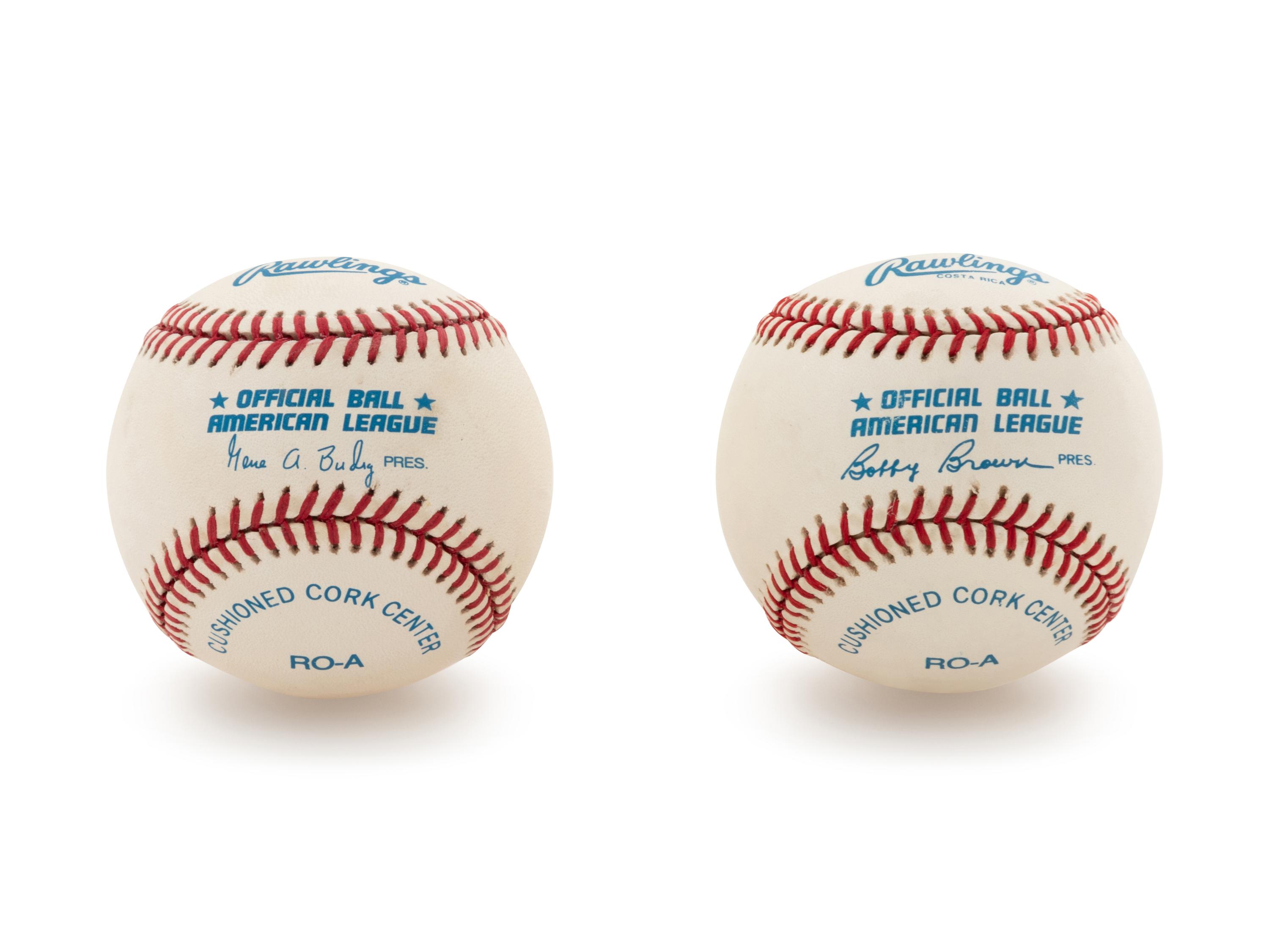 A Group of 20 Signed Hall of Fame Baseballs,