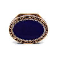 A Louis XVI Gold and Enamel Snuff Box