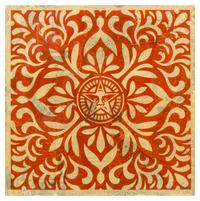 Shepard Fairey, (American, b. 1970), Japanese Star HPM Collage (Red), 2010