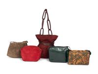 Five Designer Handbags: Gucci, Ferragamo, Mark Cross, 1980-90s