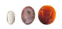 A Collection of Hardstone Carvings, 4.60 dwts.